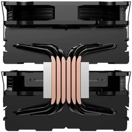 Hiditec C40 Pro Ventilador Disipador Doble Torre 140mm 6 Heatpipes 290W TDP LGA1851 AM5 Hiditec C40 Pro Ventilador Disipador Doble Torre 140mm 6 Heatpipes 290W TDP LGA1851 AM5